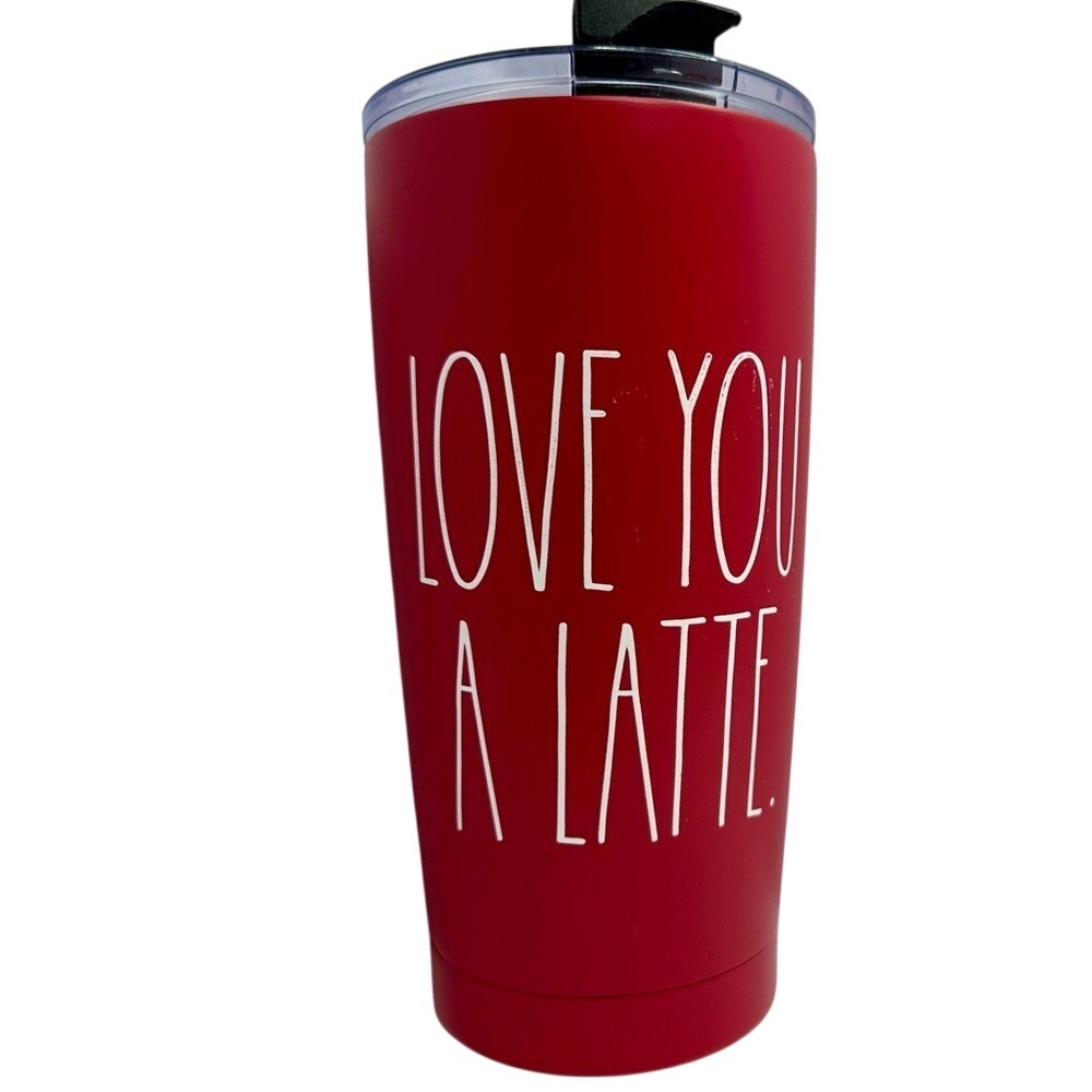 RAE‎ DUNN "Love you a latte" Valentine's Day Travel Tumbler